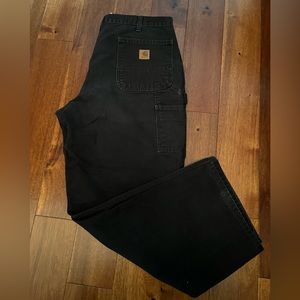 Carhartt Men’s Denim black carpenter jeans 38x30 Preowned good condition